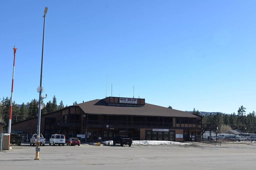 FLIGHT TRAINING 2 Big Bear City Airport surrounded by mountain terrain in Southern California