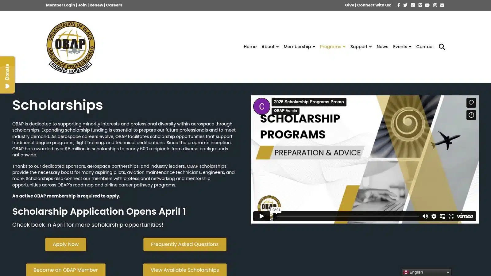 12 Grants for Flying Lessons to Launch Your Career in 2026 7 OBAP Scholarships (Organization of Black Aerospace Professionals)