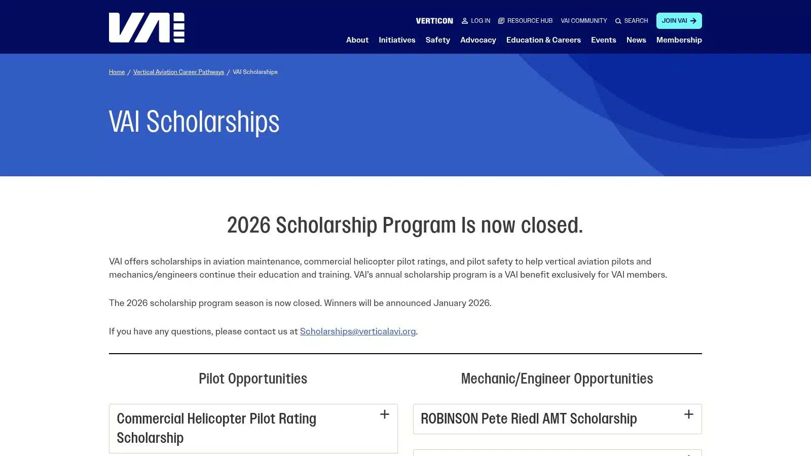 12 Grants for Flying Lessons to Launch Your Career in 2026 9 Vertical Aviation International (VAI) Scholarships