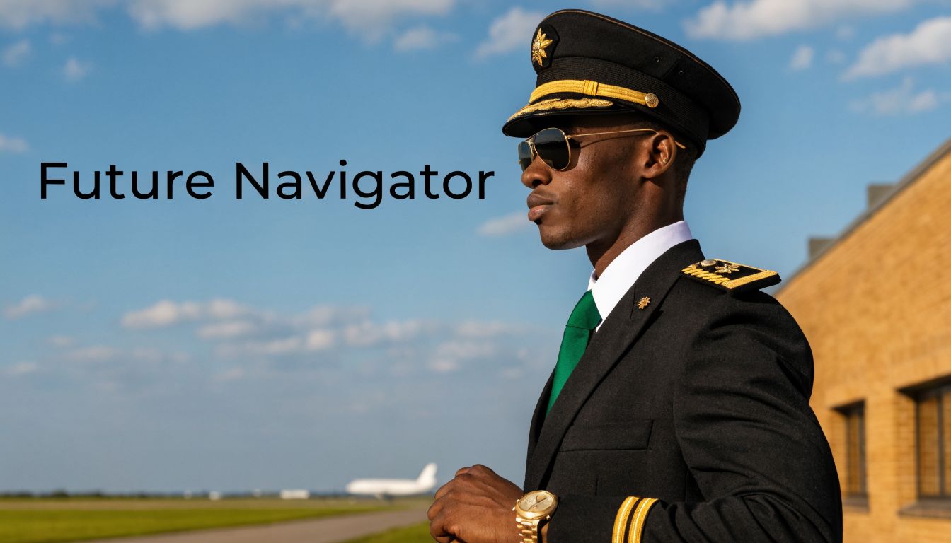 Start Pilot Training California in 2026 5 A professional pilot wearing sunglasses and a uniform standing near an airfield under a blue sky.