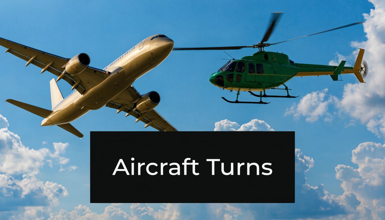 What is a Standard Rate Turn? A Pilot's Guide 5 A large commercial airliner and a green helicopter flying together in a bright blue cloudy sky.