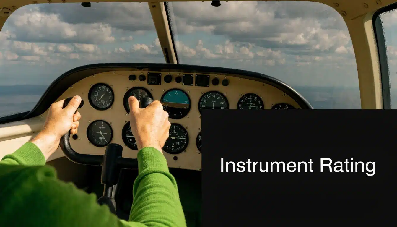 What to Do After Getting Private Pilot License: 10 Steps 2 A view from the cockpit of a small airplane, highlighting the importance of the instrument rating.