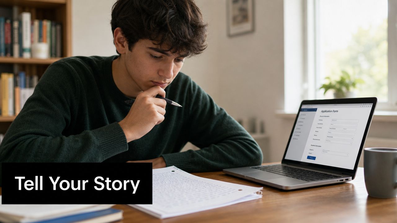 EAA Flight Training Scholarships: A 2026 How-To Guide 5 A young student diligently filling out an online application form on a laptop while studying at home.