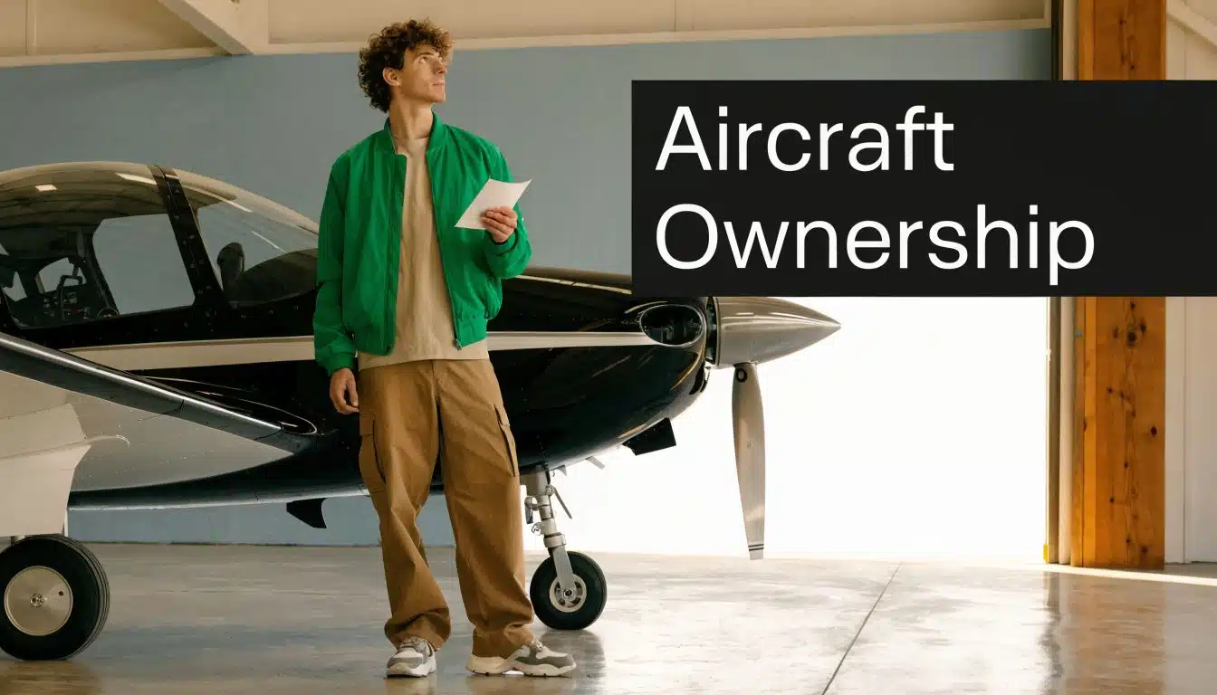 Secure Pilot SIC Jobs: Your 2026 Career Path 5 A young man holding papers standing next to a private airplane inside a hangar.