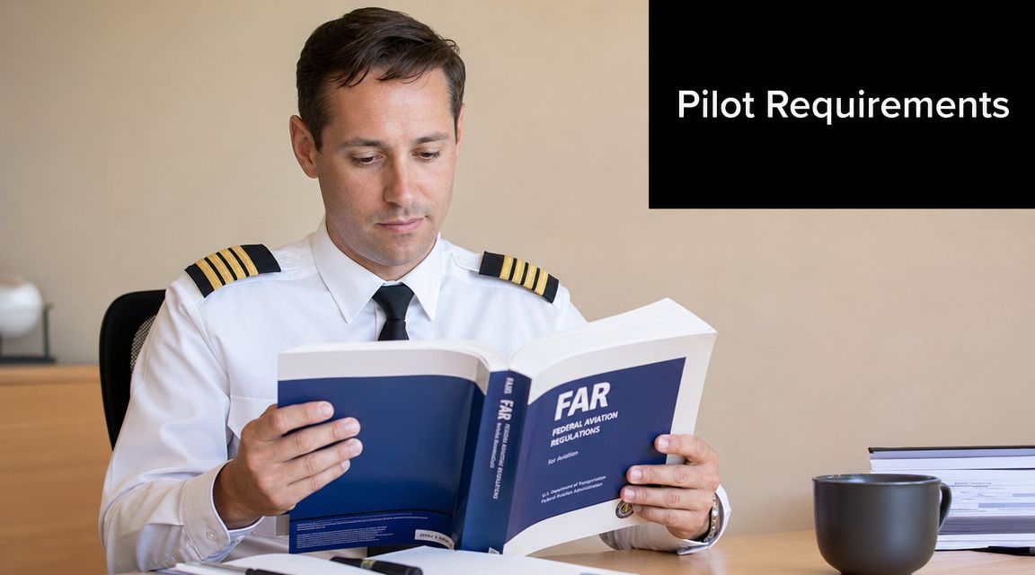 Spin Awareness Training: A Pilot's Safety Guide 3 A professional pilot wearing his uniform reads the Federal Aviation Regulations book at a wooden desk.