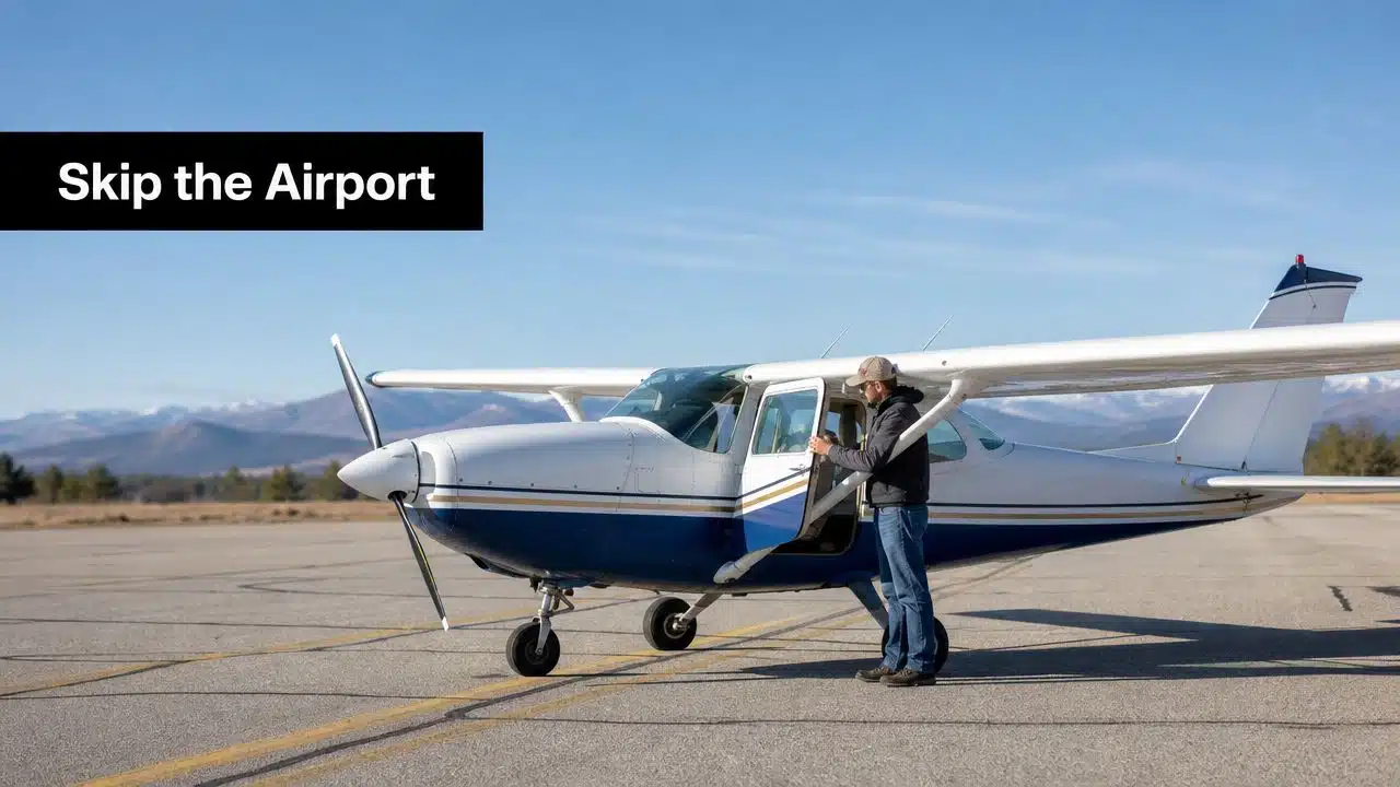 Discover 9 Surprising Benefits of Private Pilot License In 3 A pilot prepares to board a small private aircraft on a sunny day near mountain landscapes.