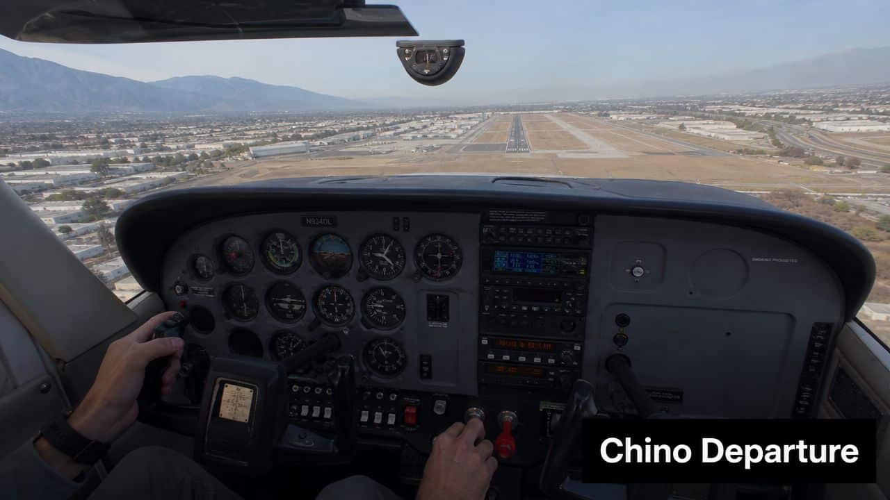 Minimum Safe Altitude: Pilot's Guide to Regulations & Charts 4 A pilot's view from the cockpit of a small airplane as it departs from an airport runway.
