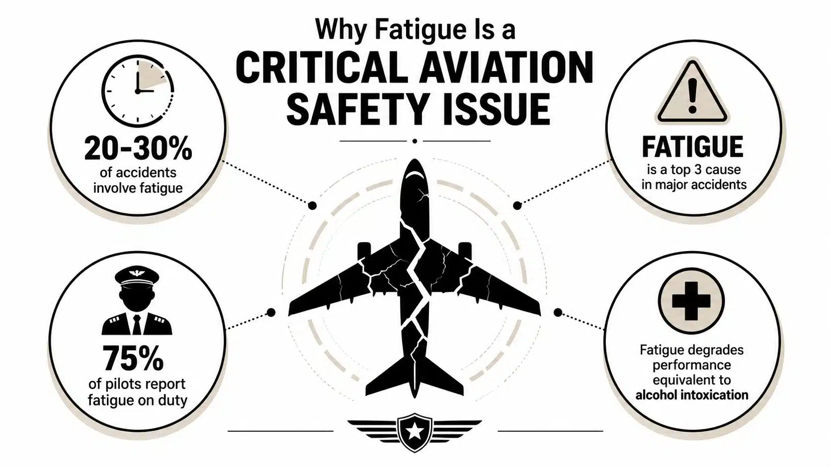 Fatigue in Aviation: Pilot Risks & 2026 Safety Guide 2 An infographic illustrating why pilot fatigue is a critical safety issue in the aviation industry.