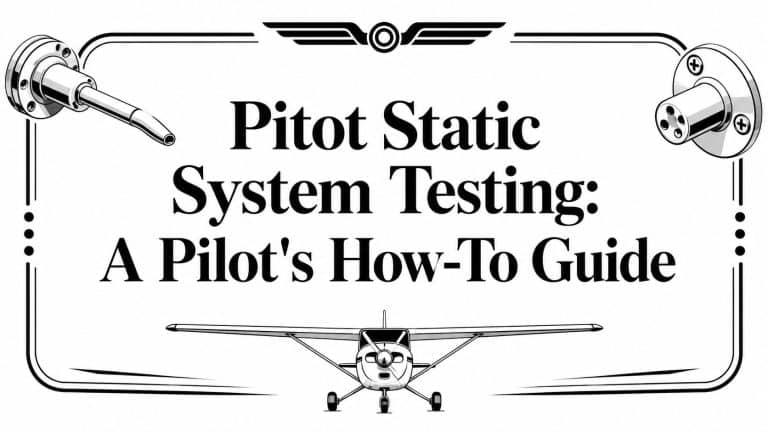 Pitot Static System Testing: A Pilot’s How-To Guide