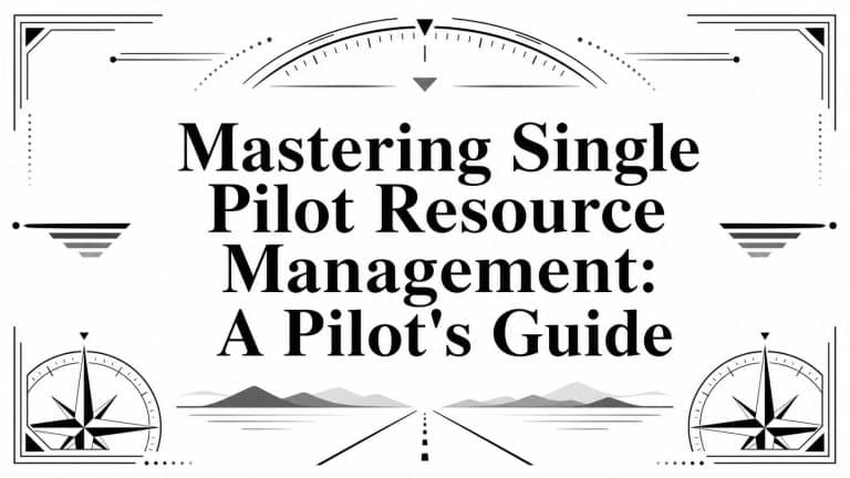 Mastering Single Pilot Resource Management: A Pilot’s Guide