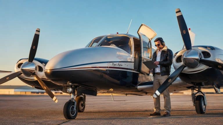 piper aztec rental pilot check
