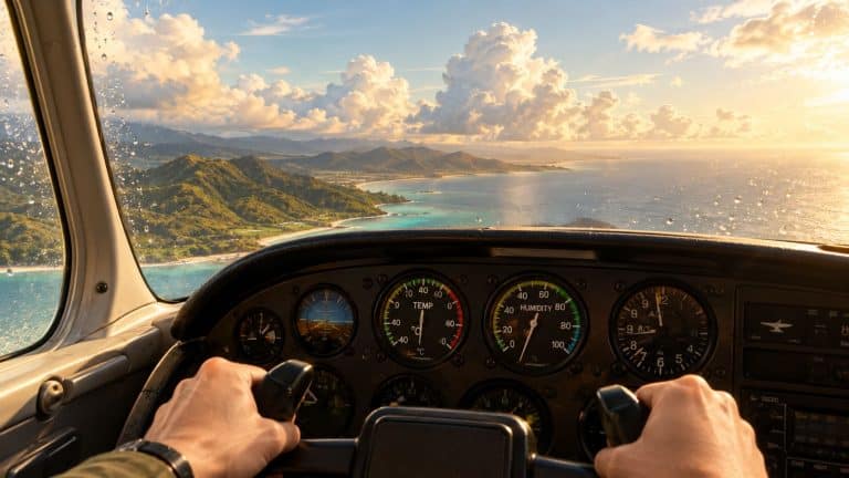 tropical air mass airplane cockpit